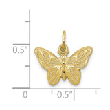 10k Butterfly Charm-WBC-10C640