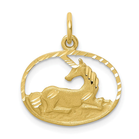 10k Unicorn Charm-WBC-10C662