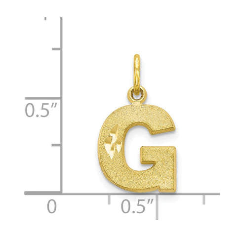10k Initial G Charm-WBC-10C768G