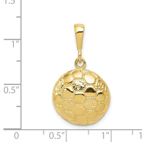 10K Soccer Ball Charm-WBC-10C830