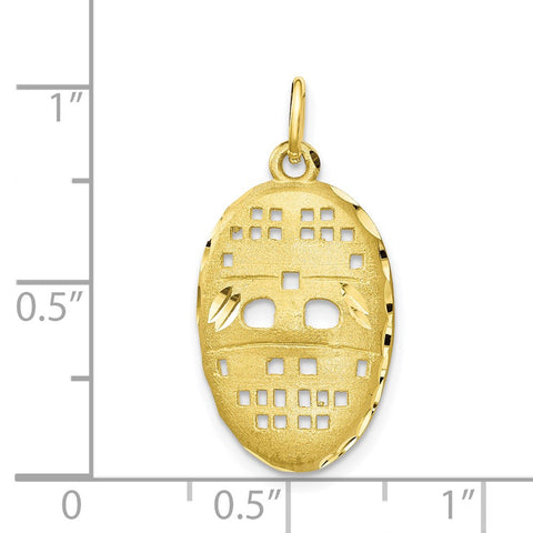10k Hockey Mask Charm-WBC-10C843