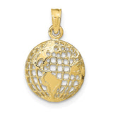 10k Polished Globe Pendant-WBC-10D1208