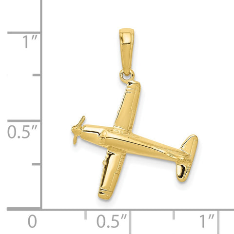 10k 3-D Low-Wing Airplane Pendant-WBC-10D1225