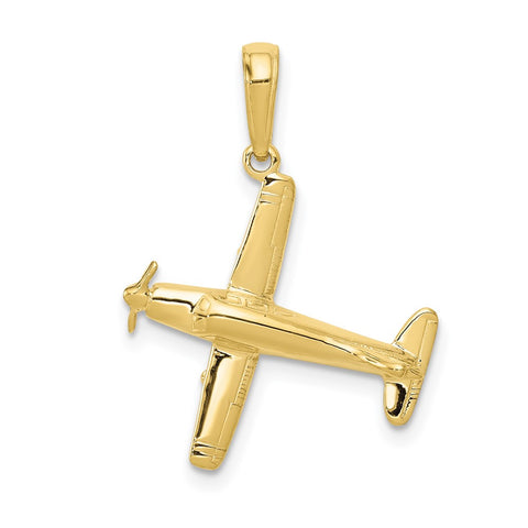 10k 3-D Low-Wing Airplane Pendant-WBC-10D1225