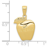 10k #1 Teacher Apple Pendant-WBC-10D1247