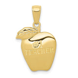 10k #1 Teacher Apple Pendant-WBC-10D1247
