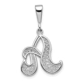 10KW Filigree Initial A Pendant-WBC-10D1281A