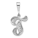 10KW Filigree Initial T Pendant-WBC-10D1281T