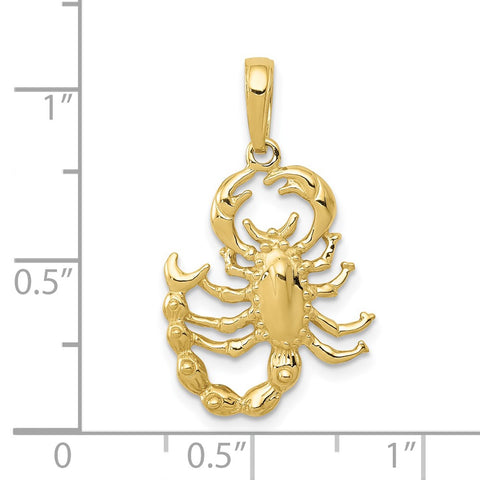 10K Scorpion Pendant-WBC-10D1330