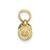 10K Solid Polished 3-D Dumbbell Charm-WBC-10D1455