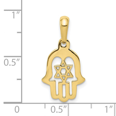 10k Star of David Chamseh Pendant-WBC-10D1714