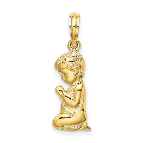 10k Praying Boy Charm-WBC-10D1722