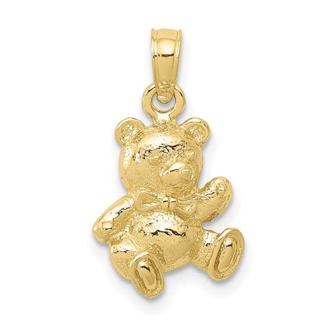 10K Teddy Bear Charm-WBC-10D1725