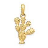 10k 3-D Cactus Pendant-WBC-10D2925