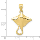 10K Stingray Pendant-WBC-10D3411