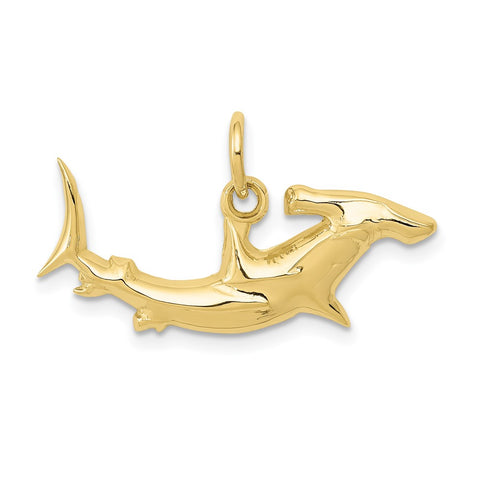10k Hammerhead Shark Charm-WBC-10D3450