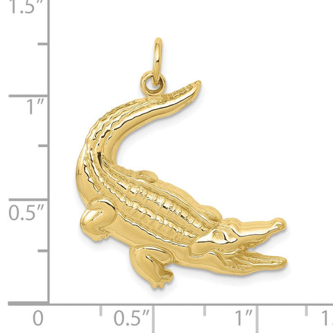 10k Alligator Charm-WBC-10D3462