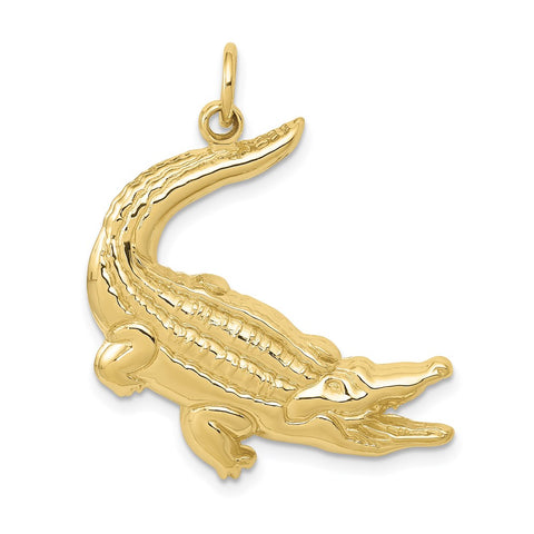 10k Alligator Charm-WBC-10D3462