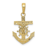 10k Mariners Crucifix Pendant-WBC-10D3698