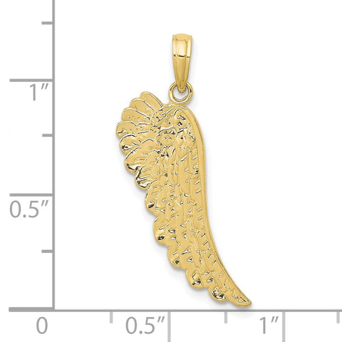 10K Angel Wing Pendant-WBC-10D3723