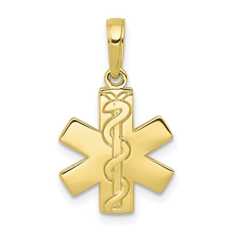 10K Paramedic/EMT Symbol Pendant-WBC-10D4072
