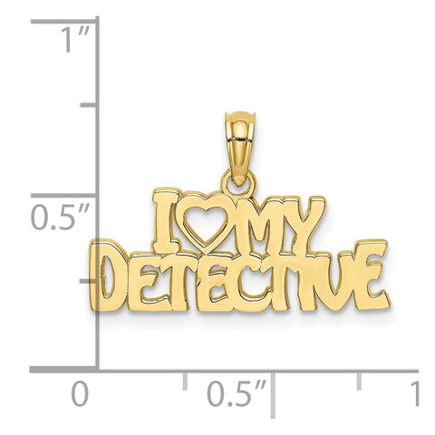 10K I HEART MY DETECTIVE Charm-WBC-10D4076