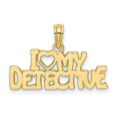 10K I HEART MY DETECTIVE Charm-WBC-10D4076
