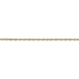 10k 1.5mm Extra-Light D/C Rope Chain Anklet-WBC-10EX012-10