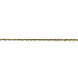 10k 2.0mm Extra-Light D/C Rope Chain Anklet-WBC-10EX016-10