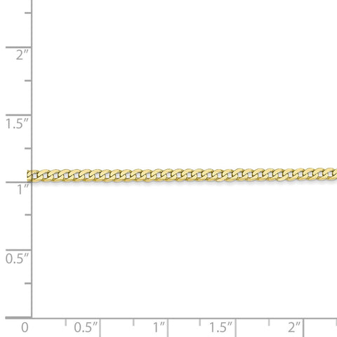 10k 2.2mm Flat Beveled Curb Chain-WBC-10FBU060-8