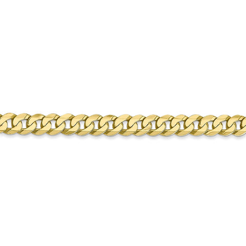 10k 4.75mm Flat Beveled Curb Chain-WBC-10FBU120-22