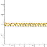 10k 4.75mm Flat Beveled Curb Chain-WBC-10FBU120-8