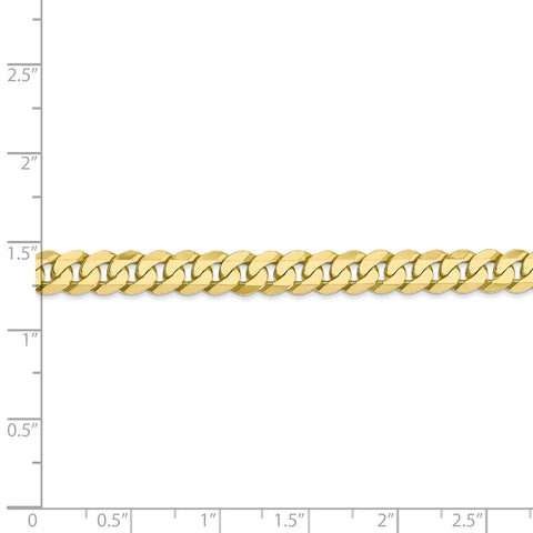 10k 6.25mm Flat Beveled Curb Chain-WBC-10FBU160-24