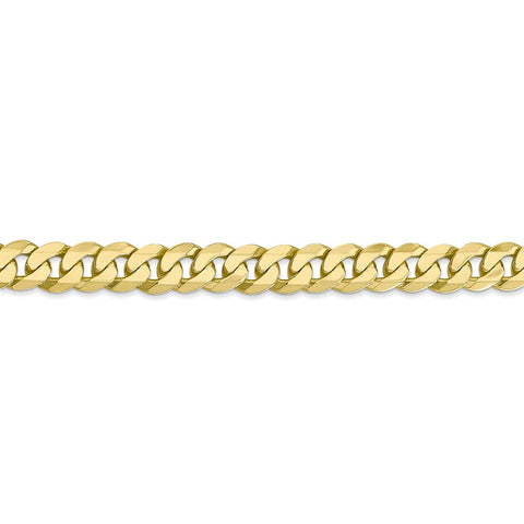 10k 6.75mm Flat Beveled Curb Chain-WBC-10FBU180-18