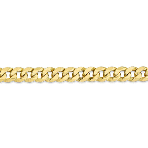 10k 7.75mm Flat Beveled Curb Chain-WBC-10FBU200-22