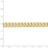 10k 7.75mm Flat Beveled Curb Chain-WBC-10FBU200-8