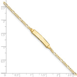 10k Figaro Link ID Bracelet-WBC-10FIG060ID-5.5