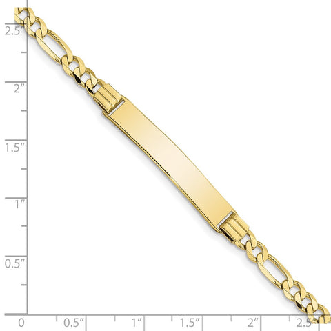 10k Figaro Link ID Bracelet-WBC-10FIG110ID-7