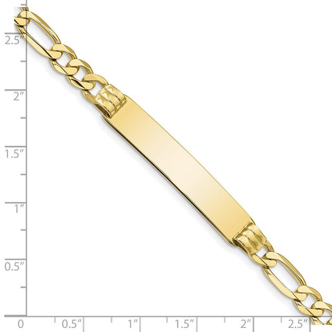 10k Figaro Link ID Bracelet-WBC-10FIG160ID-7