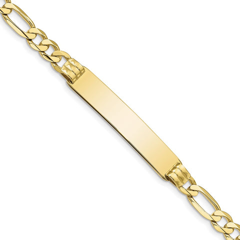 10k Figaro Link ID Bracelet-WBC-10FIG160ID-7