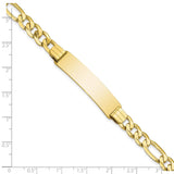 10k Figaro Link ID Bracelet-WBC-10FIG200ID-8