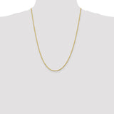 10k 2mm Diamond-cut Rope Chain-WBC-10K016-24