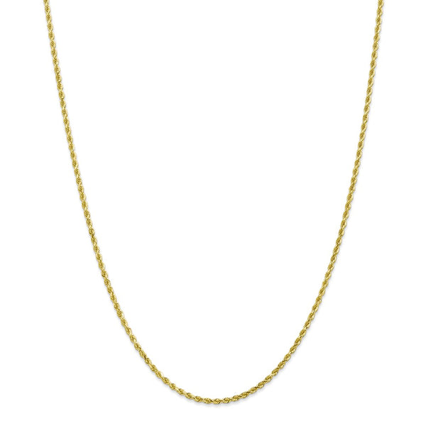 10k 2mm Diamond-cut Rope Chain-WBC-10K016-28