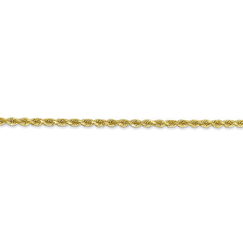 10k 2.25mm Diamond-cut Rope Chain-WBC-10K018-20