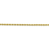 10K YG 2.5 MM D/C Semi Solid 20 Rope Chain-WBC-10BC189-20