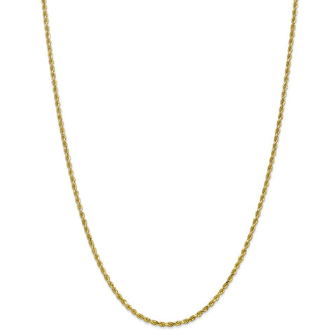 10k 2.25mm Diamond-cut Rope Chain-WBC-10K018-24