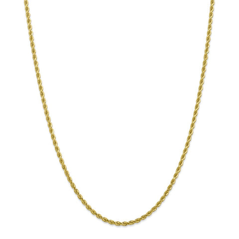 10k 2.75mm Diamond-cut Rope Chain-WBC-10K021-22