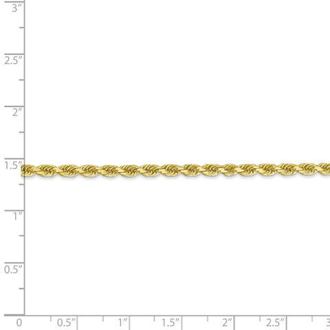 10k 3mm Diamond-cut Rope Chain-WBC-10K023-22