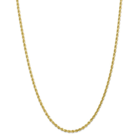 10k 3mm Diamond-cut Rope Chain-WBC-10K023-22