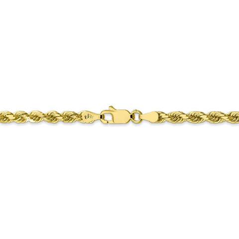 10k 3.5mm Diamond-cut Rope Chain-WBC-10K025-30